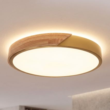 BRILAGI - LED Stropné svietidlo PILANA LED/24W/230V dub/zlatá pr. 30 cm