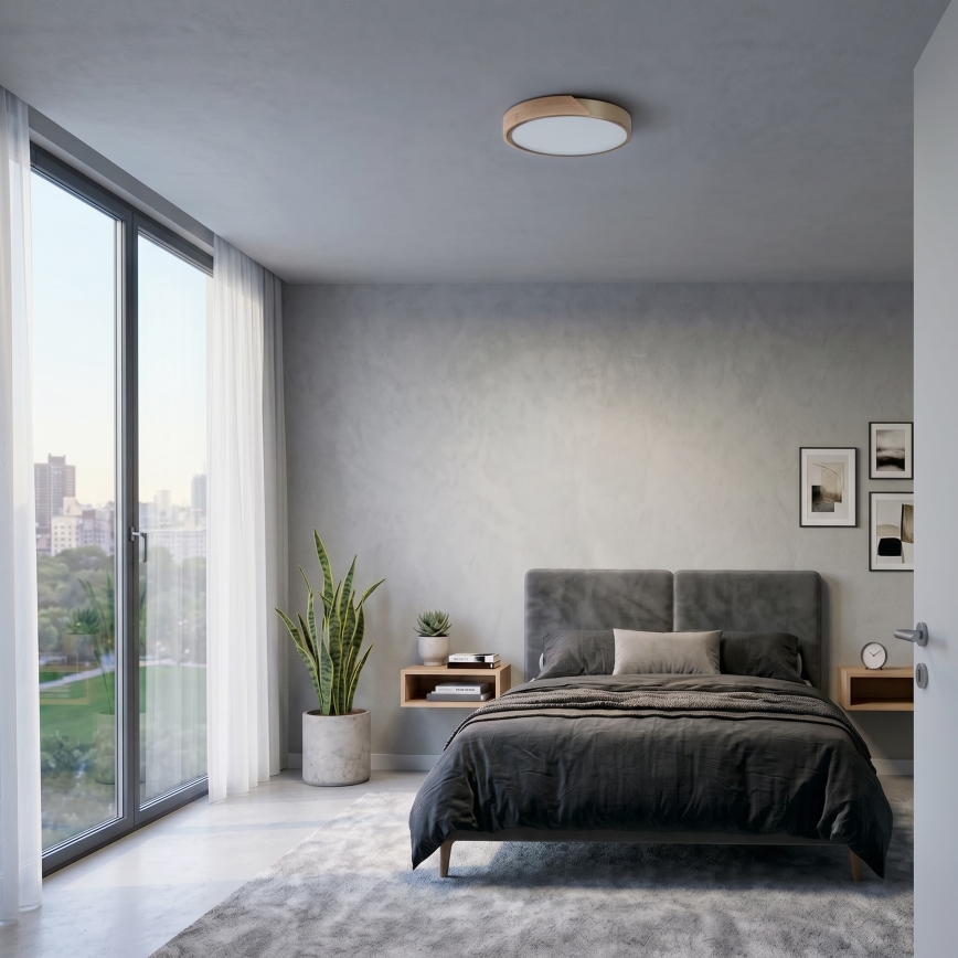BRILAGI - LED Stropné svietidlo PILANA LED/24W/230V dub/zlatá pr. 30 cm