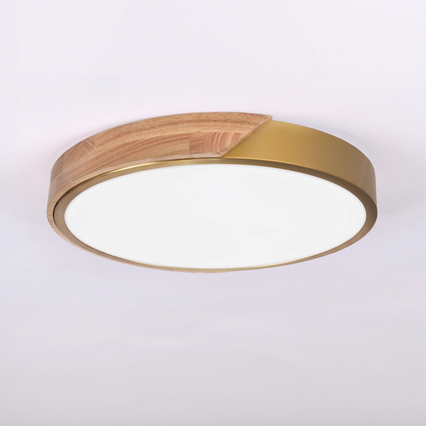 BRILAGI - LED Stropné svietidlo PILANA LED/24W/230V dub/zlatá pr. 30 cm