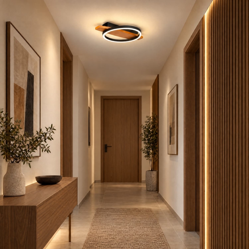 BRILAGI - LED stropné svietidlo PLANK LED/16W/230V 4000K 30x40 cm drevo