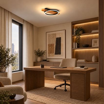 BRILAGI - LED stropné svietidlo PLANK LED/16W/230V 4000K 30x40 cm drevo