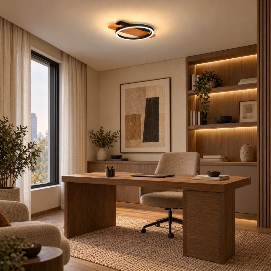 BRILAGI - LED stropné svietidlo PLANK LED/16W/230V 4000K 30x40 cm drevo