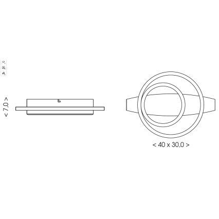 Brilagi - LED stropné svietidlo PLANK LED/28W/230V 4000K 30x40 cm, drevené