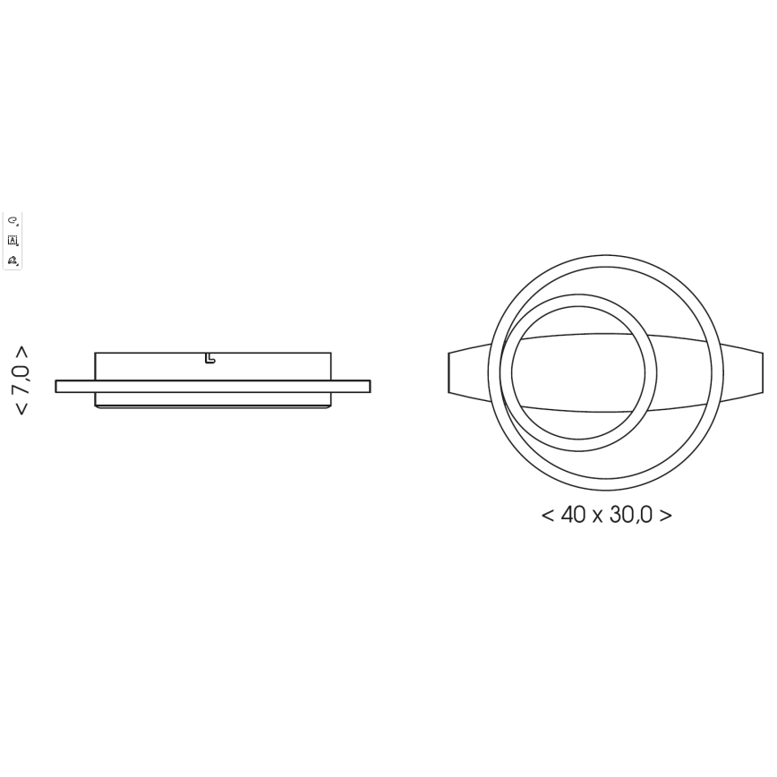 Brilagi - LED stropné svietidlo PLANK LED/28W/230V 4000K 30x40 cm, drevené