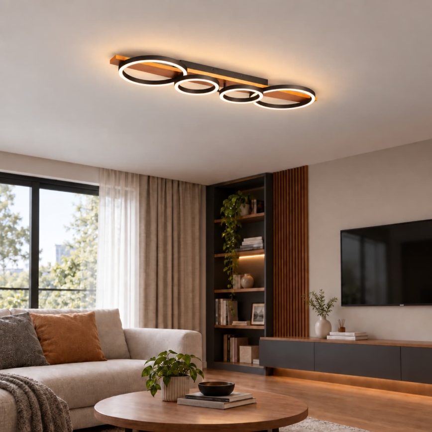 BRILAGI - LED stropné svietidlo PLANK LED/35W/230V 4000K 30x100 cm drevo
