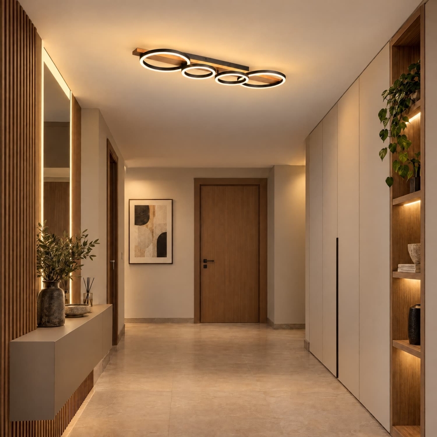 BRILAGI - LED stropné svietidlo PLANK LED/35W/230V 4000K 30x100 cm drevo