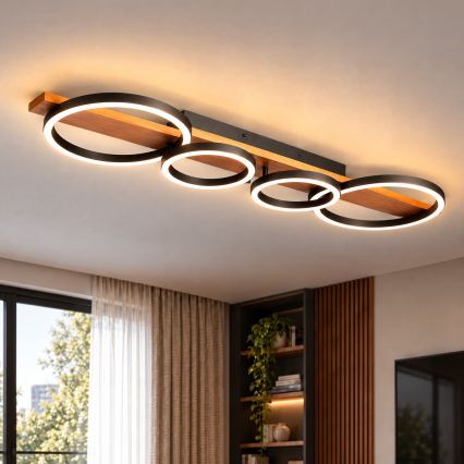 BRILAGI - LED stropné svietidlo PLANK LED/35W/230V 4000K 30x100 cm drevo