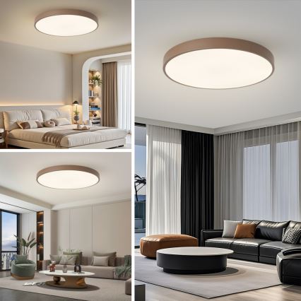 Brilagi - LED stropné svietidlo POOL LED/100W/230V 3000/4000/6000K priemer 80 cm hnedé