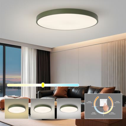 Brilagi - LED stropné svietidlo POOL LED/100W/230V 3000/4000/6000K pr. 80 cm zelené