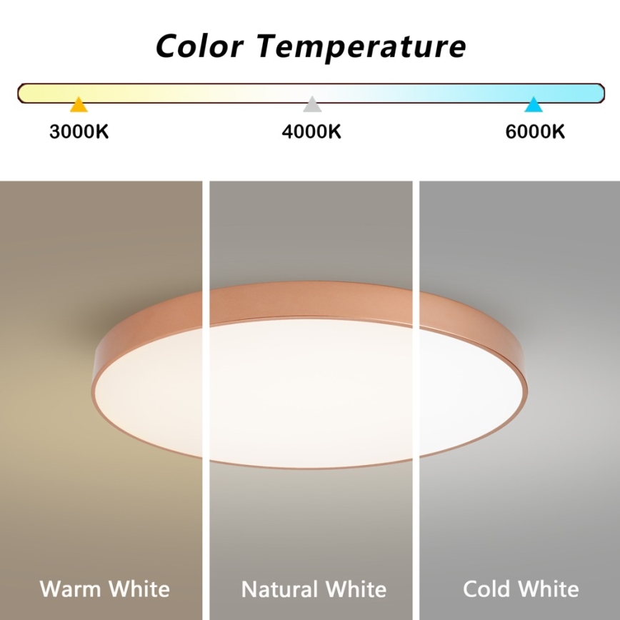 BRILAGI - LED stropné svietidlo POOL LED/100W/230V 3000/4000/6000K priemer 80 cm medené