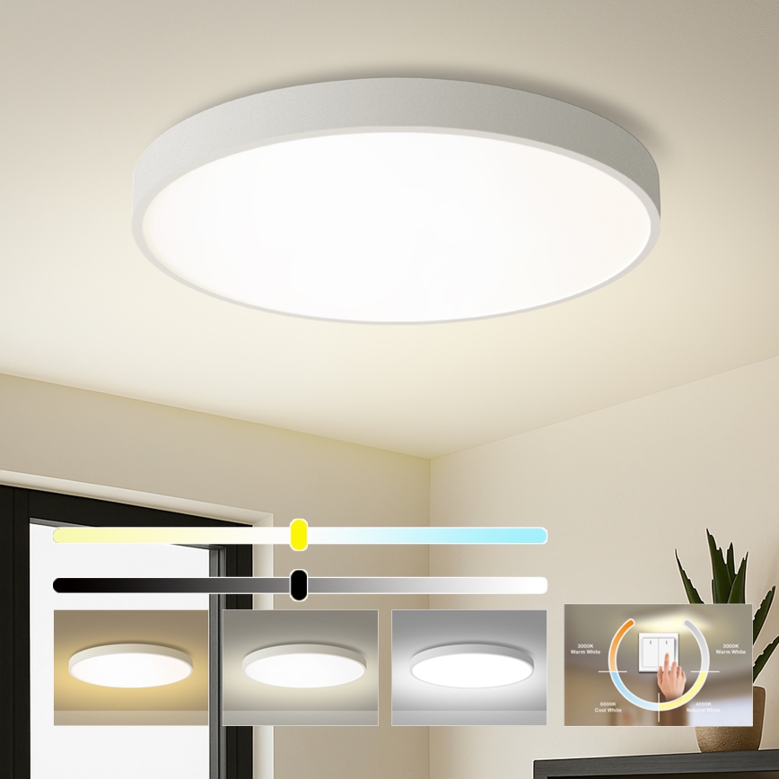 Brilagi - LED stropné svietidlo POOL LED/100W/230V 3000/4500/6000K pr. 80 cm biela