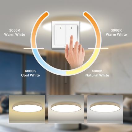 Brilagi - LED stropné svietidlo POOL LED/128W/230V 3000/4000/6000K pr. 100 cm béžová