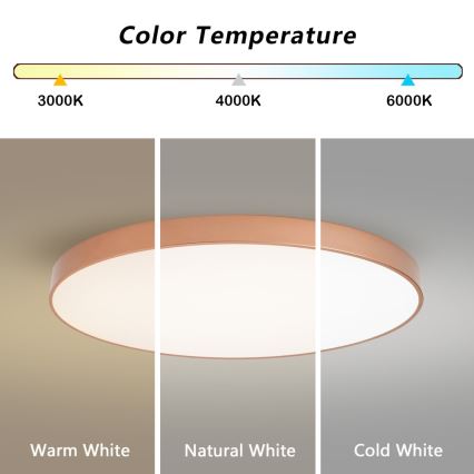 BRILAGI - LED stropné svietidlo POOL LED/128W/230V 3000/4000/6000K priemer 100 cm bronzové