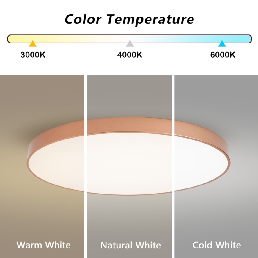 BRILAGI - LED stropné svietidlo POOL LED/128W/230V 3000/4000/6000K priemer 100 cm bronzové