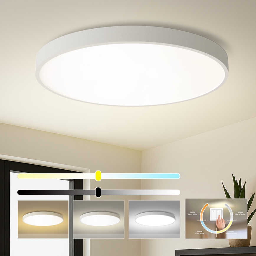 Brilagi - LED stropné svietidlo POOL LED/128W/230V 3000/4500/6000K pr. 100 cm biela