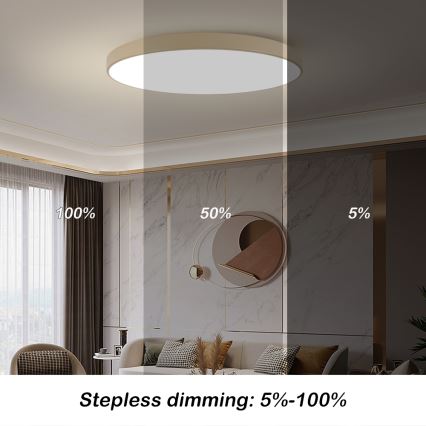Brilagi - LED stropné svietidlo POOL LED/180W/230V 3000/4000/6000K priemer 120 cm béžové
