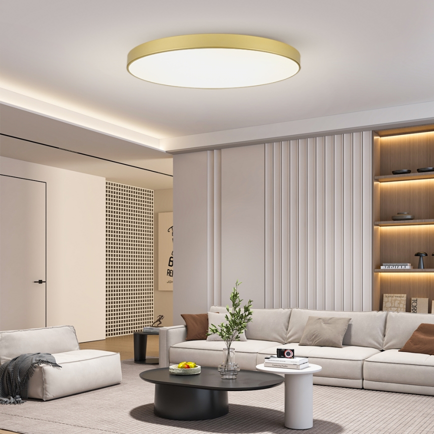 Brilagi - LED stropné svietidlo POOL LED/180W/230V 3000/4500/6000K priemer 120 cm zlaté