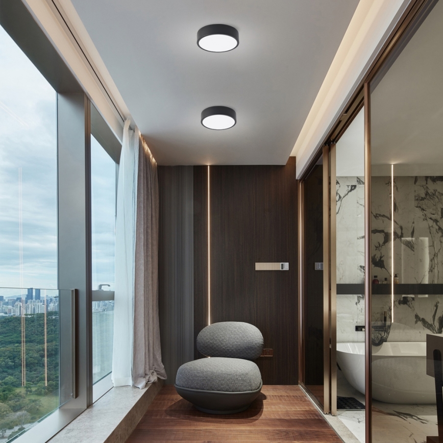 Brilagi - LED stropné svietidlo POOL LED/18W/230V 3000/4000/6000K pr. 20 cm čierna