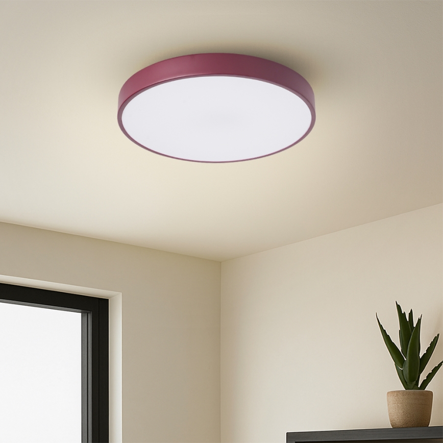 Brilagi - LED stropné svietidlo POOL LED/36W/230V 3000/4000/6000K, priemer 30 cm, bordové