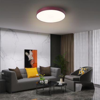 Brilagi - LED stropné svietidlo POOL LED/36W/230V 3000/4000/6000K, priemer 30 cm, bordové