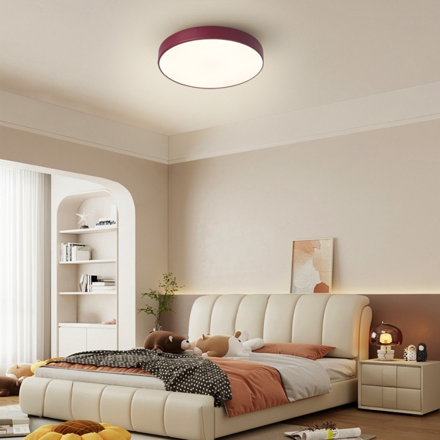 Brilagi - LED stropné svietidlo POOL LED/36W/230V 3000/4000/6000K, priemer 30 cm, bordové
