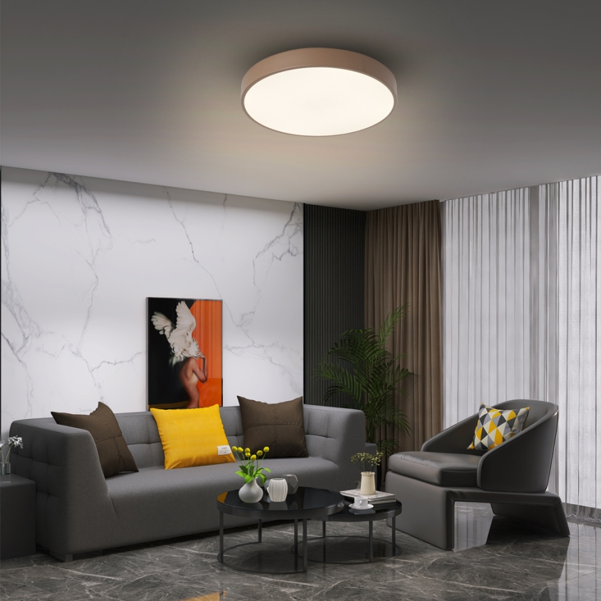 Brilagi - LED Stropné svietidlo POOL LED/36W/230V 3000/4000/6000K pr. 30 cm hnedá