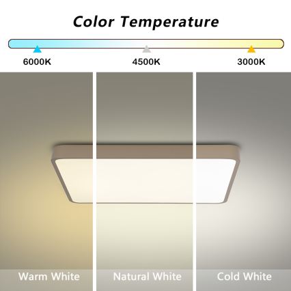 Brilagi - LED stropné svietidlo POOL LED/36W/230V 3000/4000/6000K 40x40 cm béžové