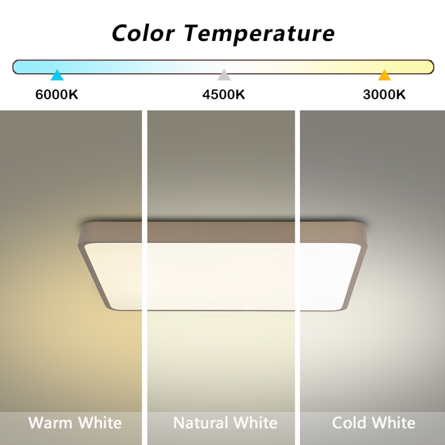 Brilagi - LED stropné svietidlo POOL LED/36W/230V 3000/4000/6000K 40x40 cm béžové