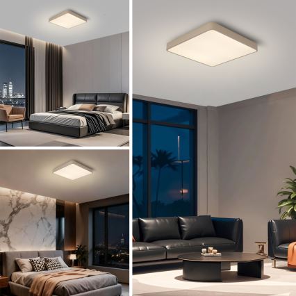 Brilagi - LED stropné svietidlo POOL LED/36W/230V 3000/4000/6000K 40x40 cm béžové