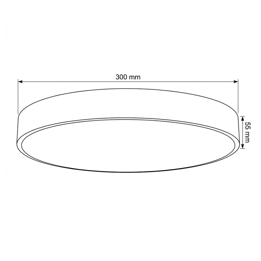 Brilagi - LED stropné svietidlo POOL, 36 W, 230 V, 3000/4000/6000 K, priemer 30 cm, béžové