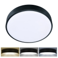 Brilagi - LED stropné svietidlo POOL LED/36W/230V 3000/4000/6000K priemer 30 cm čierna