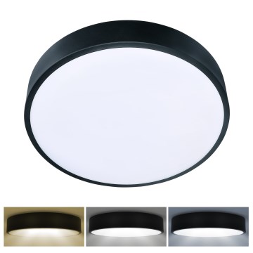 Brilagi - LED stropné svietidlo POOL LED/36W/230V 3000/4000/6000K priemer 30 cm čierna