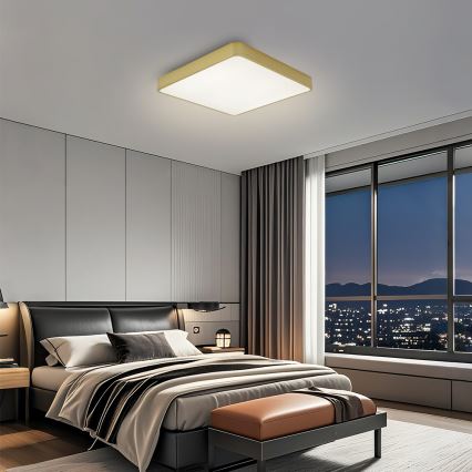 Brilagi - LED stropné svietidlo POOL LED/36W/230V 3000/4500/6000K 40x40 cm zlaté