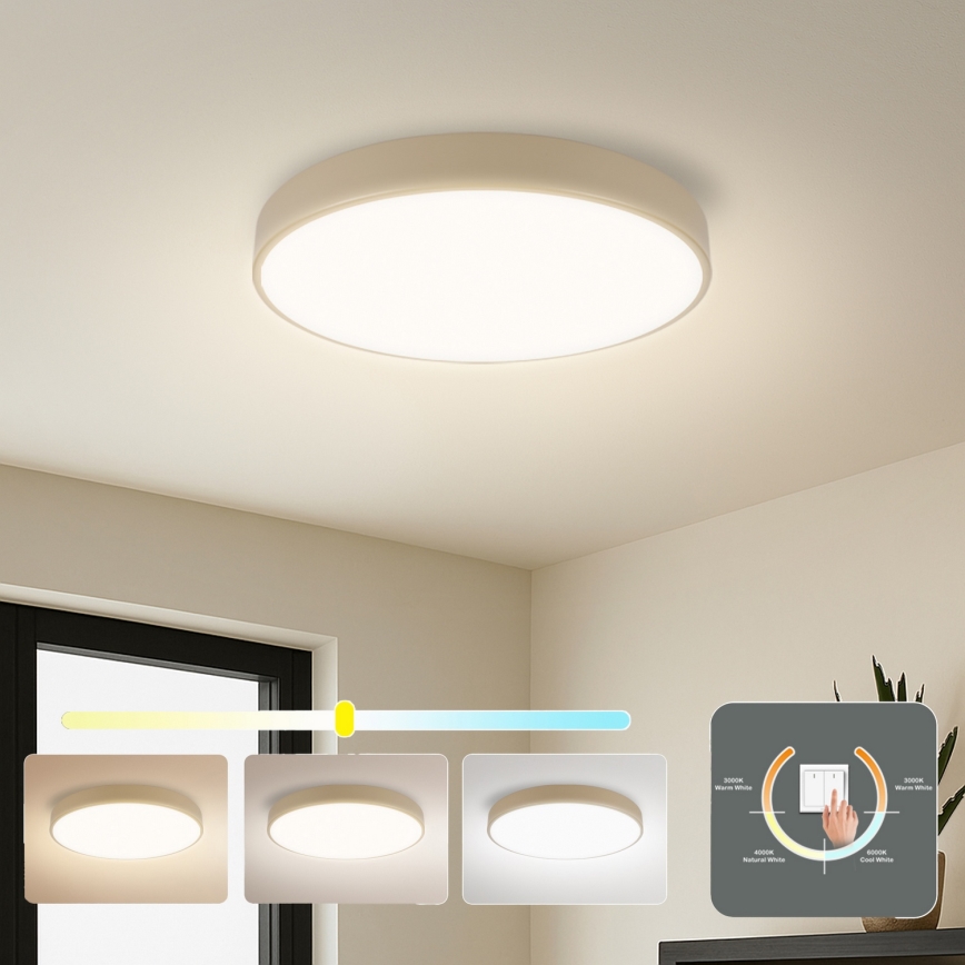 Brilagi - LED stropné svietidlo POOL LED/36W/230V 3000/4500/6000K pr. 30 cm béžové