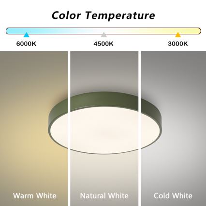 Brilagi - LED Stropné svietidlo POOL LED/48W/230V 3000/4000/6000K Ø 40 cm zelené