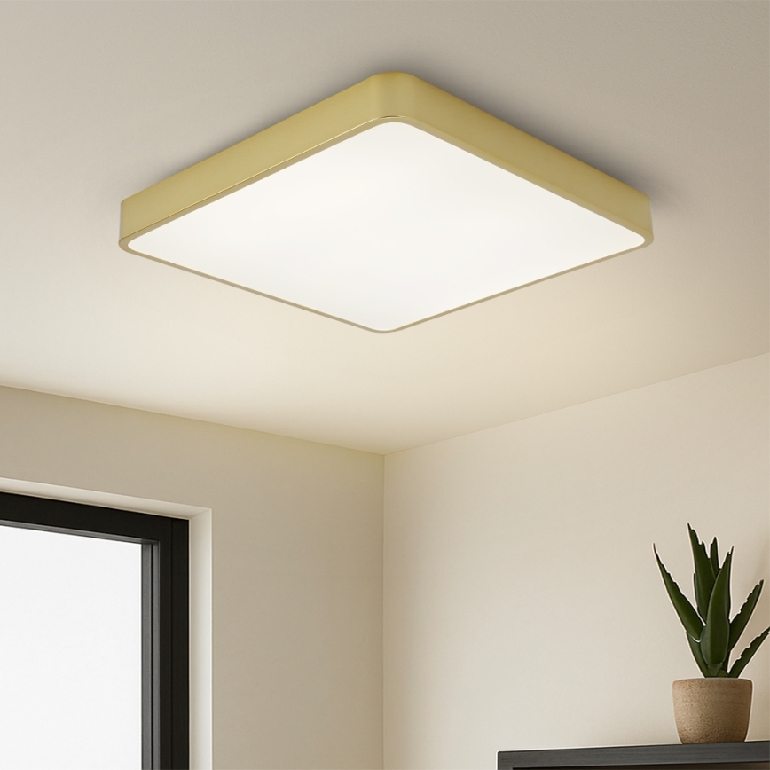 Brilagi - LED stropné svietidlo POOL LED/48W/230V 3000/4000/6000K 50x50 cm zlaté