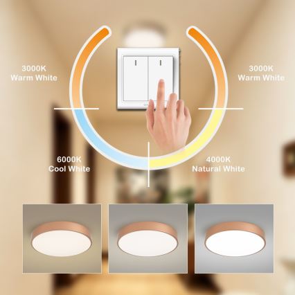 BRILAGI - LED stropné svietidlo POOL LED/48W/230V 3000/4000/6000K pr. 40 cm medená