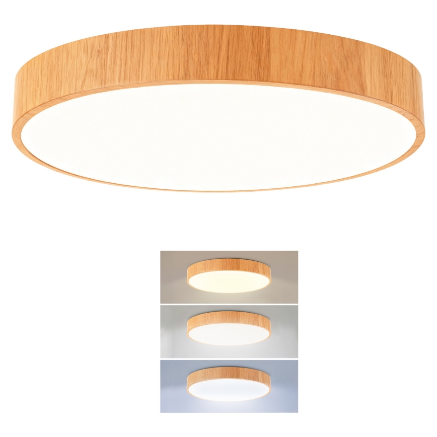 Brilagi - LED stropné svietidlo POOL LED/48W/230V 3000/4000/6000K pr. 40 cm dekor dreva