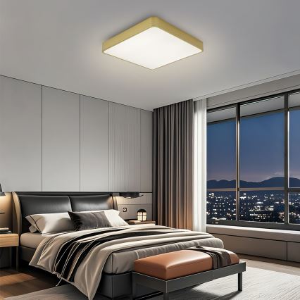 Brilagi - LED stropné svietidlo POOL LED/48W/230V 3000/4500/6000K 50x50 cm zlaté