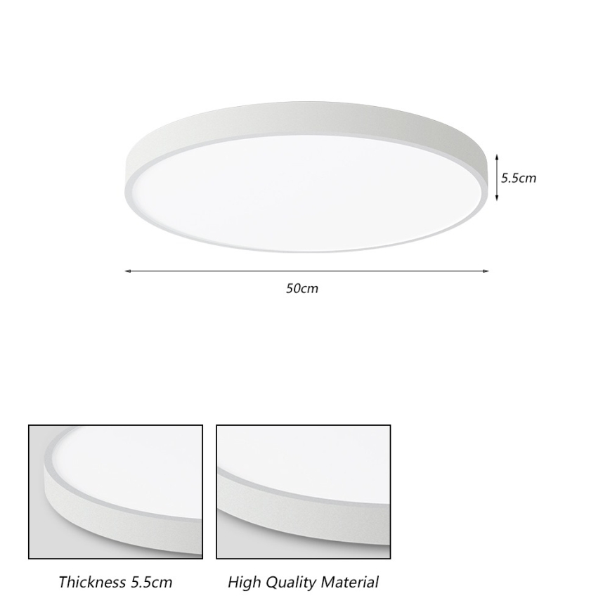 Brilagi - LED Stropné svietidlo POOL LED/60W/230V 3000/4000/6000K 50 cm biela