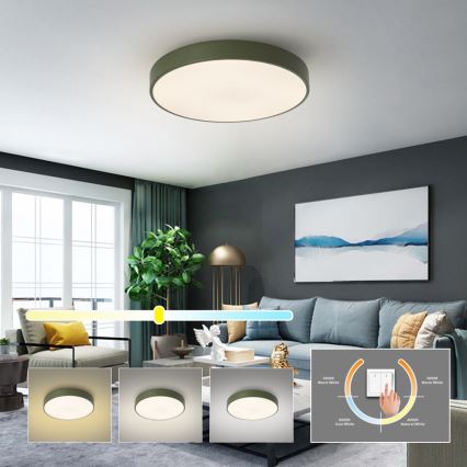 Brilagi - LED stropné svietidlo POOL LED/60W/230V 3000/4000/6000K priemer 50 cm zelené