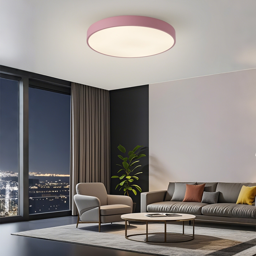 Brilagi - LED stropné svietidlo POOL LED/60W/230V 3000/4000/6000K priemer 60 cm ružová