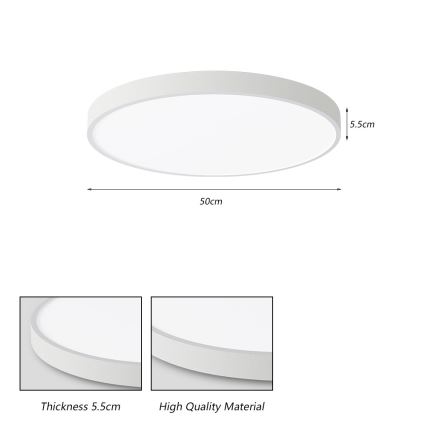 Brilagi - LED Stropné svietidlo POOL LED/60W/230V 3000/4500/6000K 50 cm biela