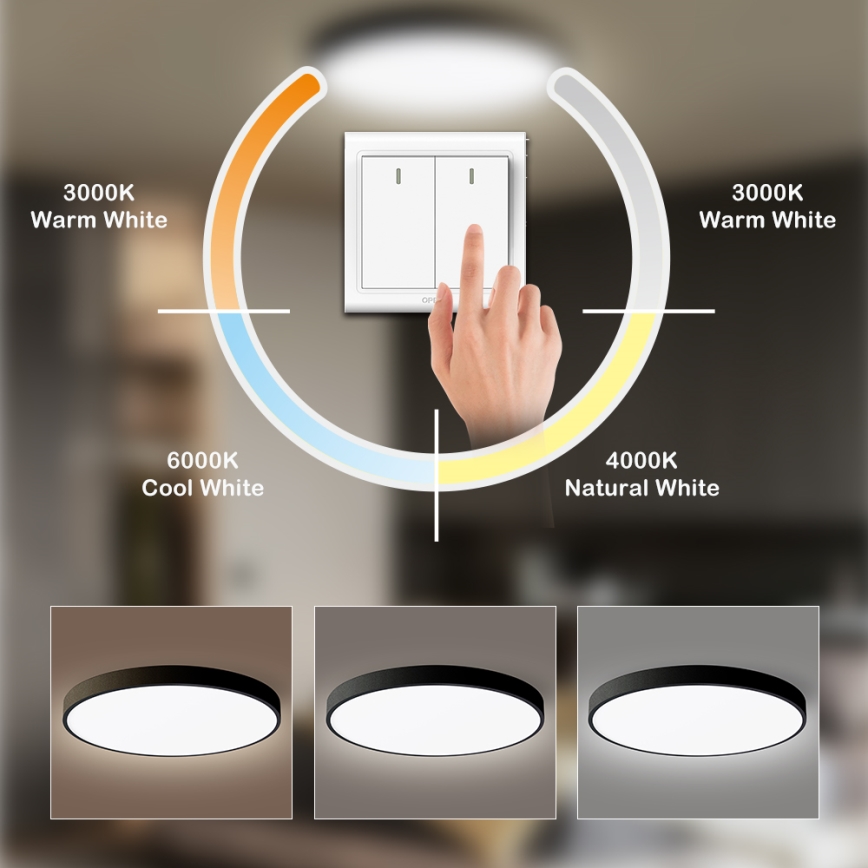 Brilagi - LED stropné svietidlo POOL LED/60W/230V 3000/4500/6000K 50 cm