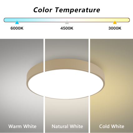 Brilagi - LED stropné svietidlo POOL LED/60W/230V 3000/4500/6000K pr. 60 cm béžové