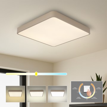 BRILAGI - LED stropné svietidlo POOL SQUARE LED/36W/230V 3000/4000/6000K 40x40 cm béžové