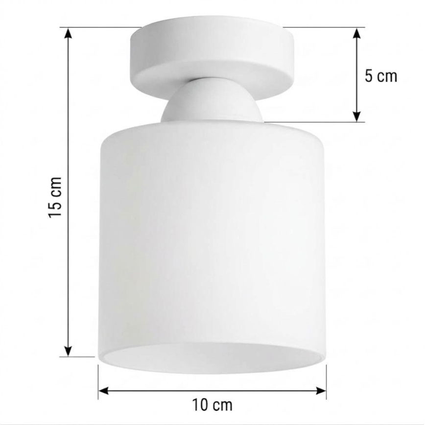 BRILAGI - LED Stropné svietidlo RETRO GLASS 1xE27/60W/230V pr. 10 cm biele
