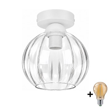 BRILAGI - LED Stropné svietidlo RETRO GLASS 1xE27/60W/230V pr. 18 cm biele/číre