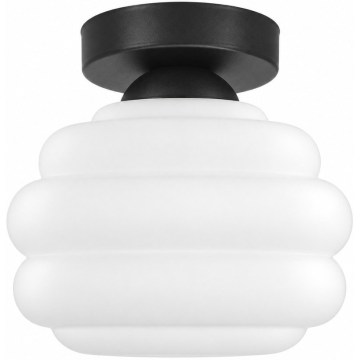 BRILAGI - LED Stropné svietidlo RETRO GLASS 1xE27/60W/230V pr. 20 cm čierna/biela