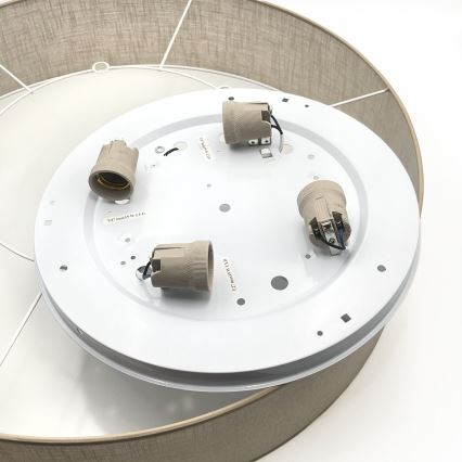 Brilagi - LED stropné svietidlo SIRIJA 4xE27/60W/230V pr. 60 cm béžová